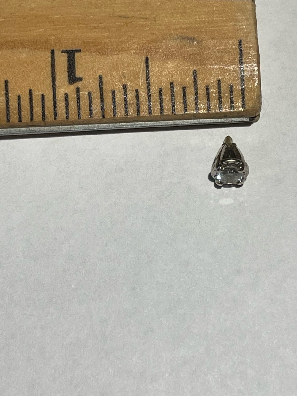 4-prong White Gold Head (setting) for Solitaire Ring Setting with Diamond - Picture 9 of 13